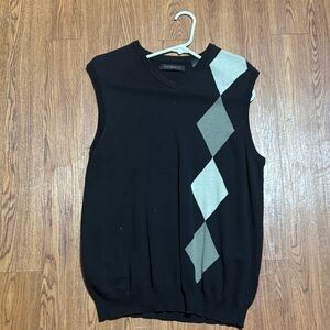 Axist Black and Gray V-Neck Sweater